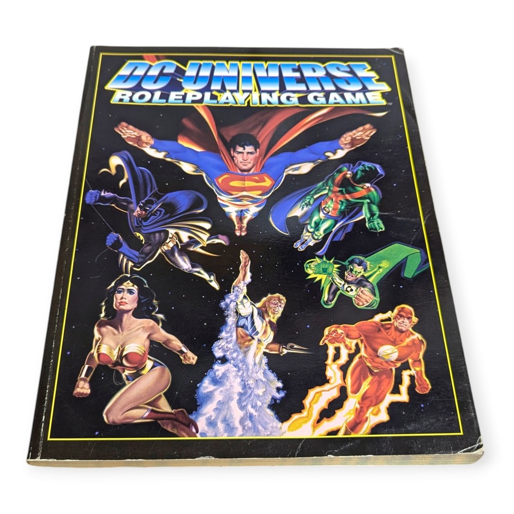 DC‎ Universe Roleplaying Game Core Rulebook West End Games 1999 D6 Legend System